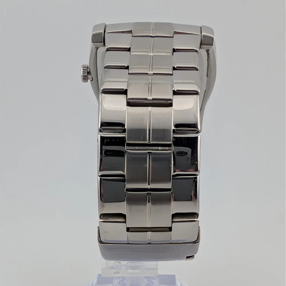 Fossil FS-4448 Men's Genuine Diamond Accent Y2K 2000s Rectangular Watch 38mm Box